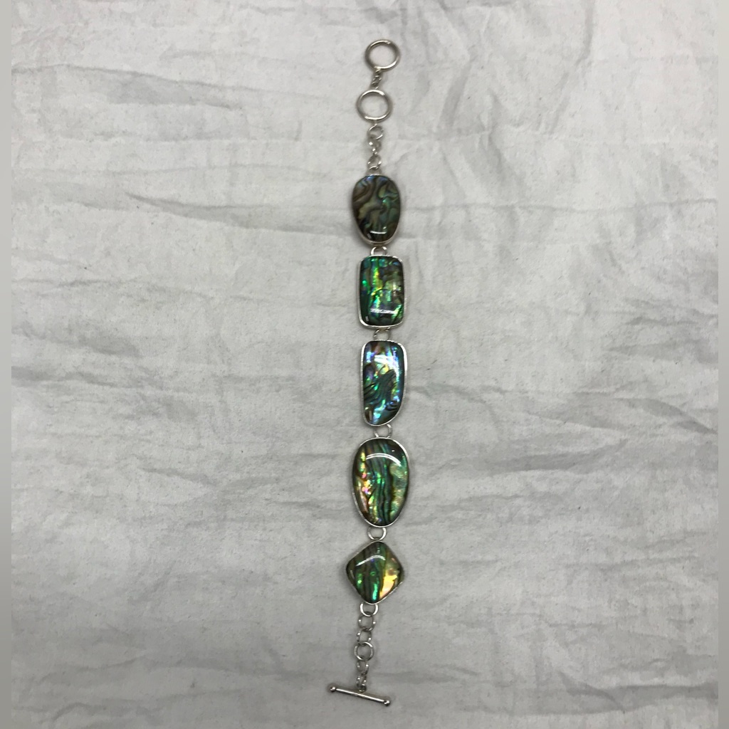 Lucas Lameth Abalone & Sterling Bracelet
